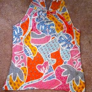 Multicolored Sleeveless Shirt